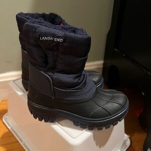 Lands' End Dark Blue Snow Boots